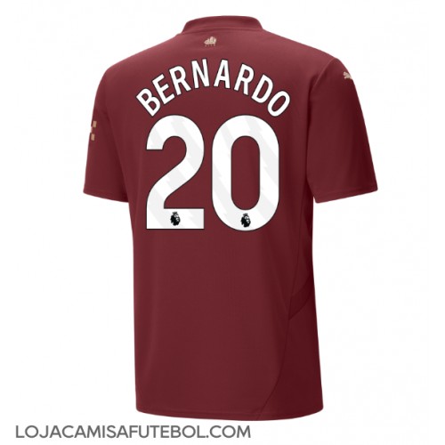 Camisa de Futebol Manchester City Bernardo Silva #20 Equipamento Alternativo 2024-25 Manga Curta